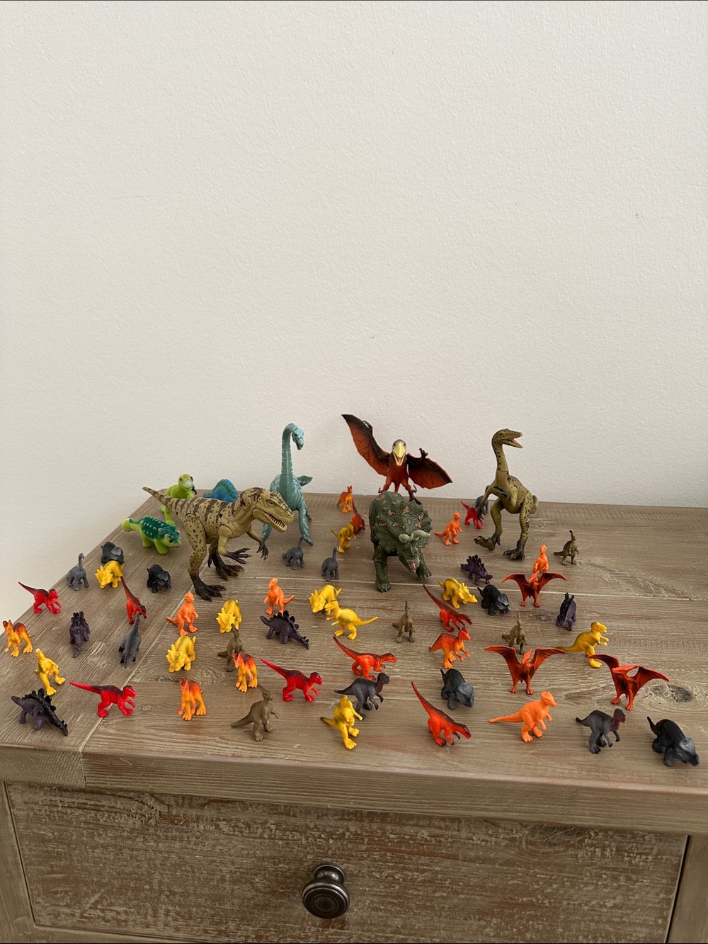 Assorted Kids Dinosaur Toy Figures - Multicolor Set - Picture 2 of 5